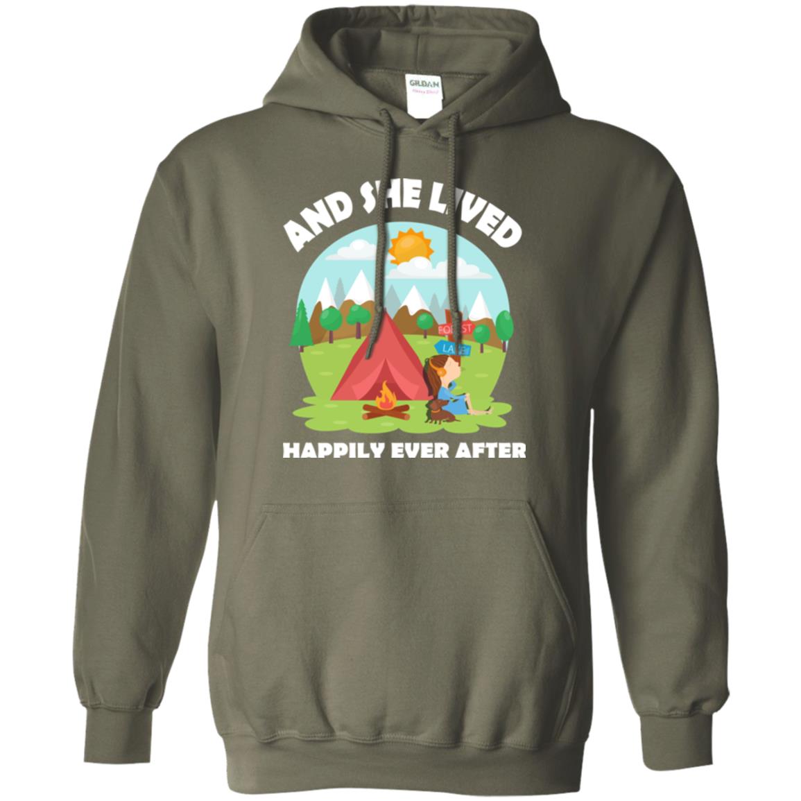 And She Lived Happily Ever After T-shirt Military Green
