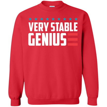 Funny Political T-shirt Very Stable Genius Red