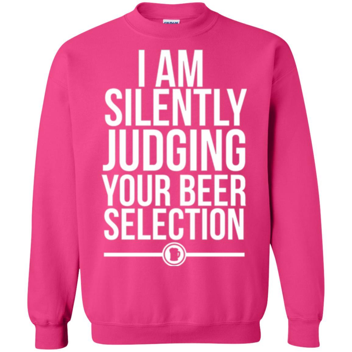 Beer Lover T-shirt I Am Silently Judging Your Beer Sellection Heliconia