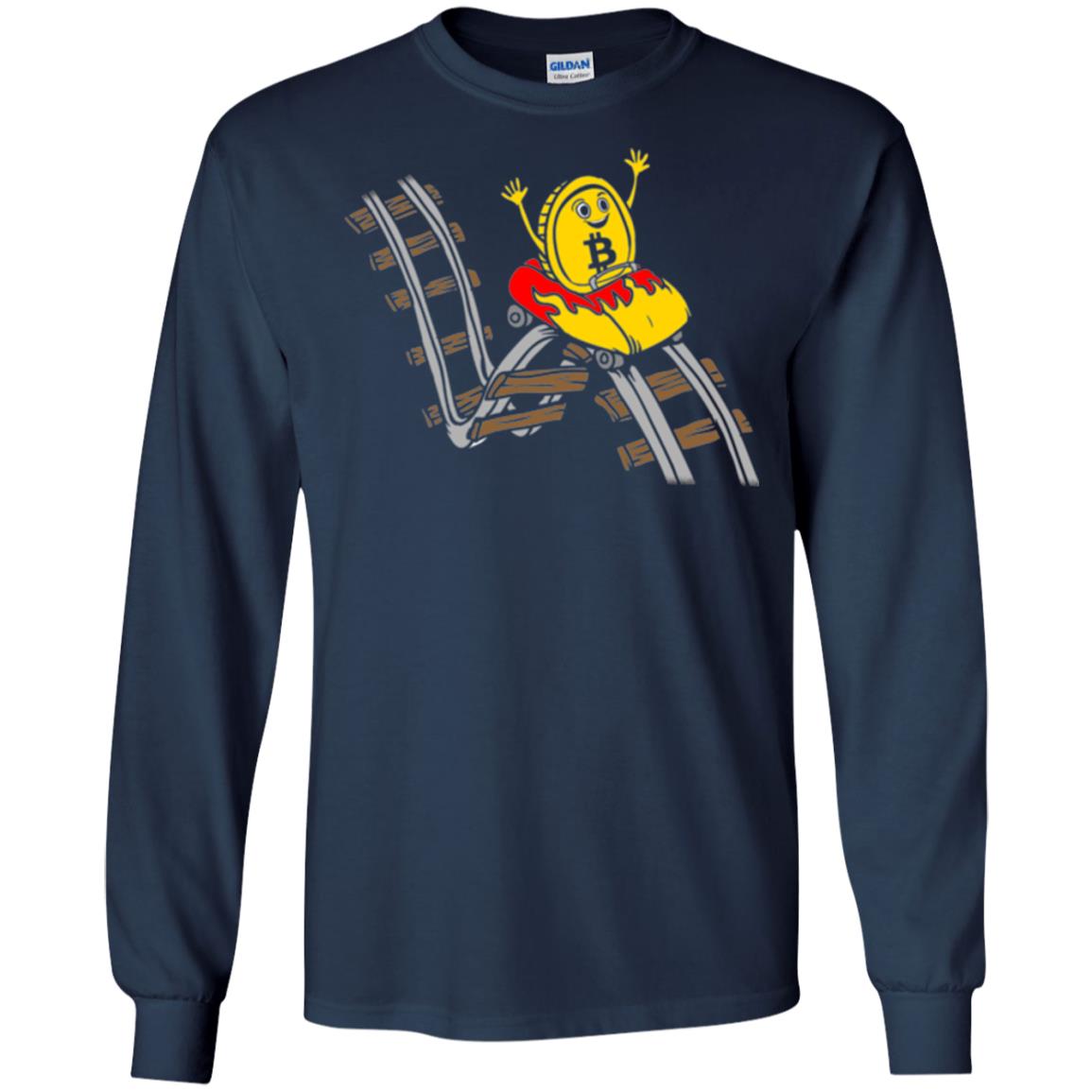 Bitcoin Rollercoaster T-shirt Navy