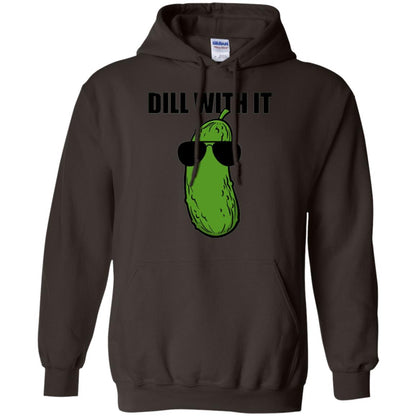 Funny Pickle T-shirt Dill With It Dark Chocolate
