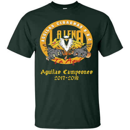 Baseball Lover T-shirt Aguilas Cibaenas Campeones 2017-2018 Forest