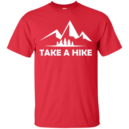 Take A Hike Hiking Lovers T-shirt Red