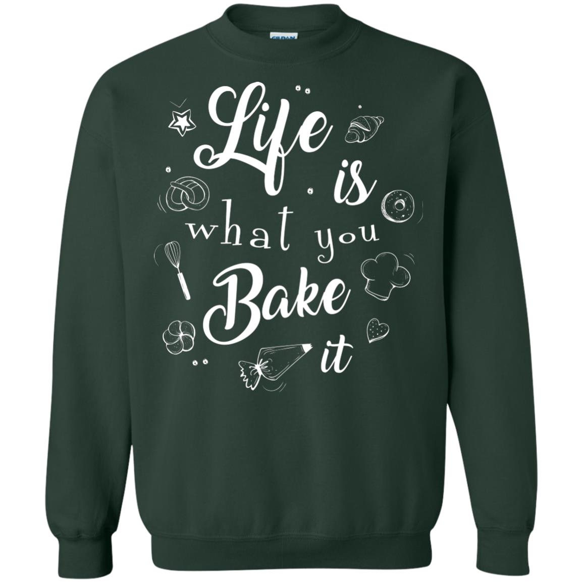 Baker T-shirt Life Is What You Bake It Forest Green