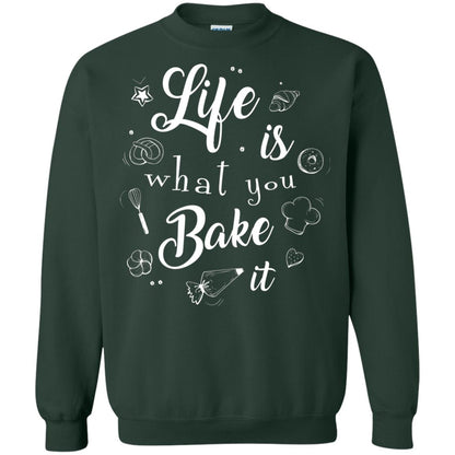 Baker T-shirt Life Is What You Bake It Forest Green