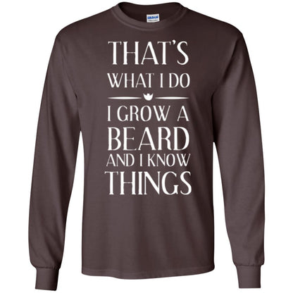 Beard T-shirt That_s What I Do I Grow A Beard Dark Chocolate