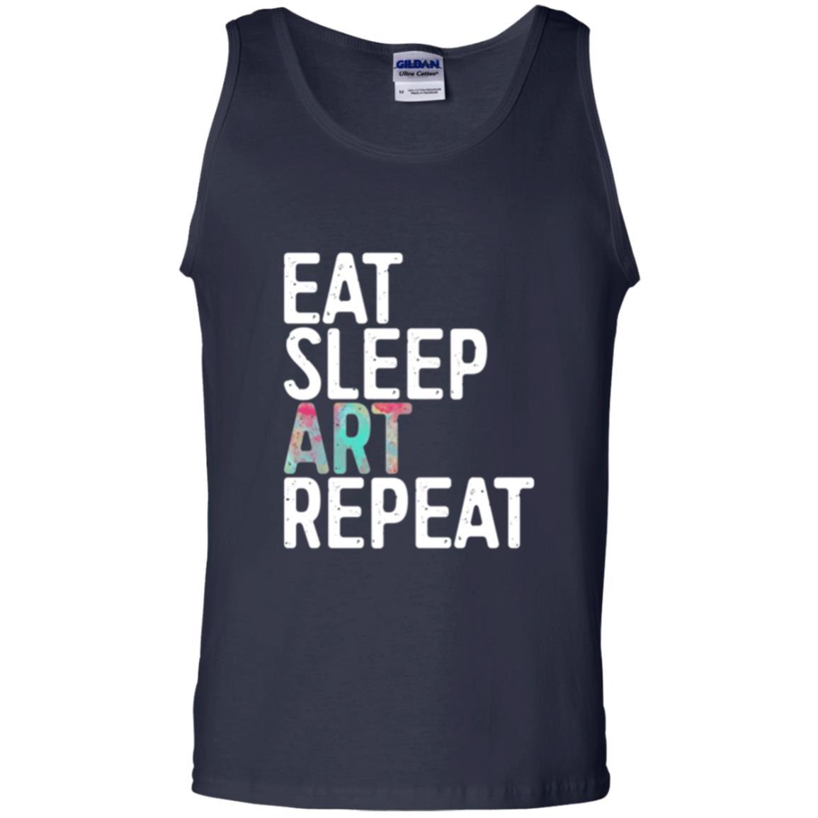 Artist T-shirt Eat Sleep Art Repeat Navy