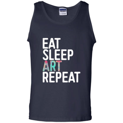Artist T-shirt Eat Sleep Art Repeat Navy