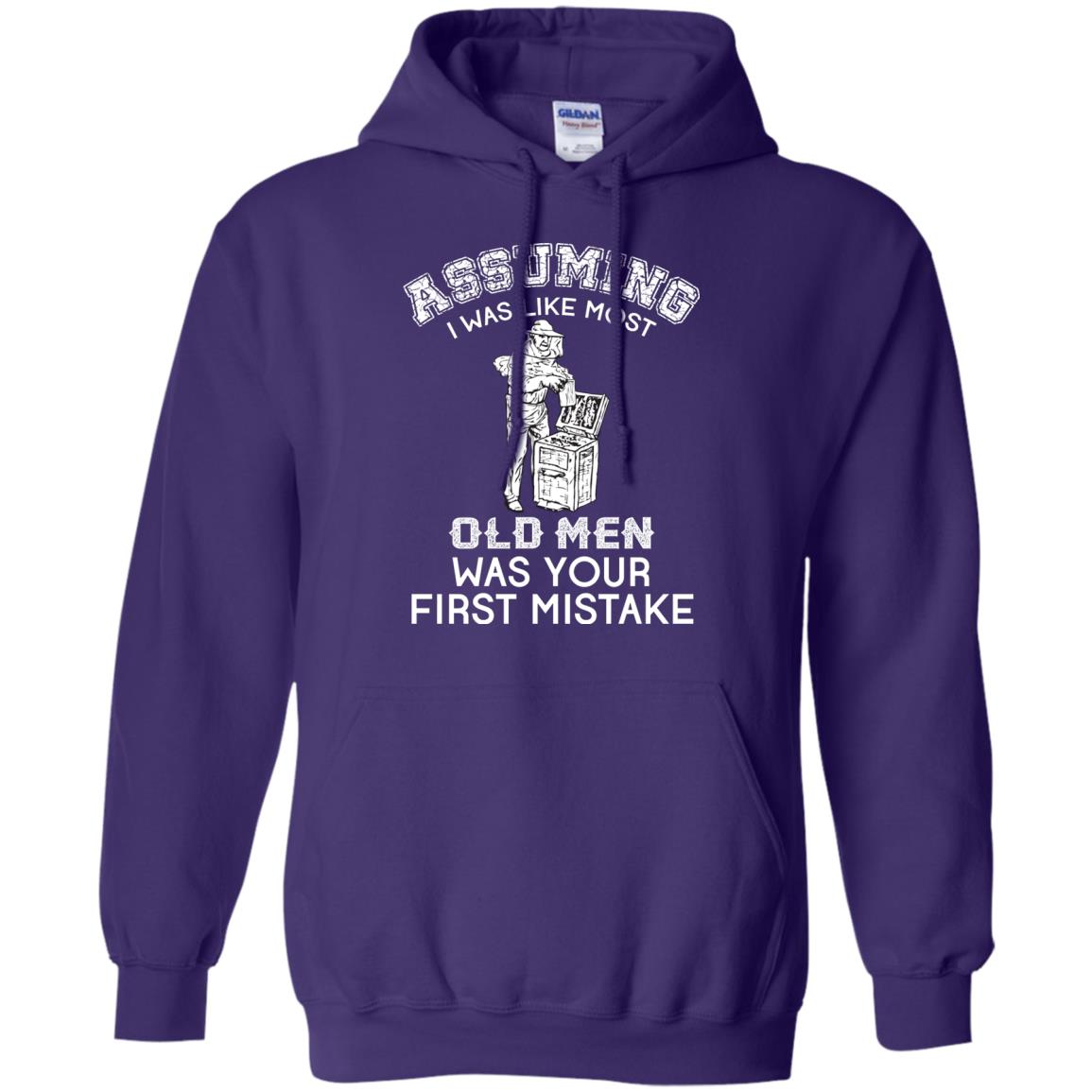 Assuming I Was Like Most Old Men Beekeeper T-shirt Purple