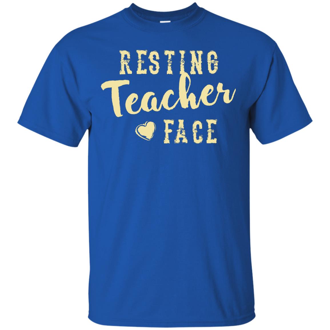 Resting Teacher Face T-shirt Royal