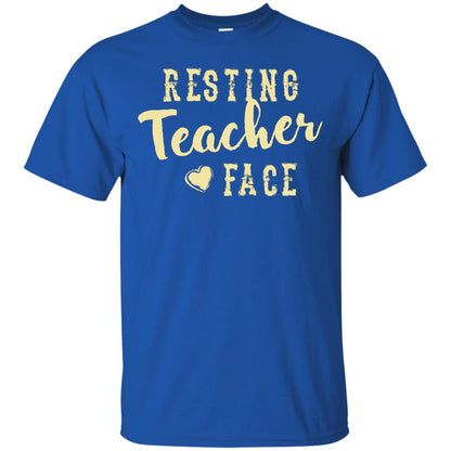 Resting Teacher Face T-shirt Royal