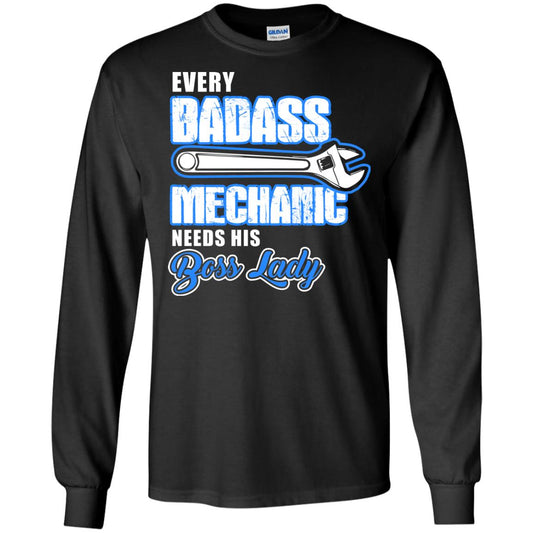 Every Badass Mechanic Needs His Boss Lady Shirt Black