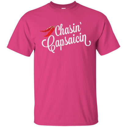 Hot Pepper Lover T-shirt Chasin Capsaicin Spicy Food Heliconia