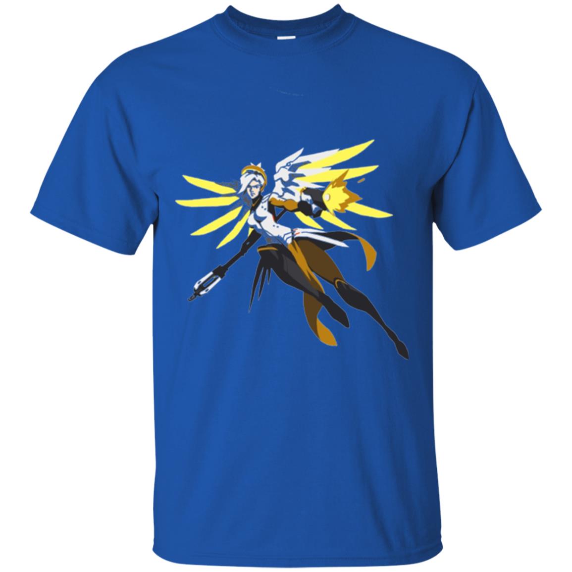 Overwatch Mercy Battle Ready Spray T-shirt Royal