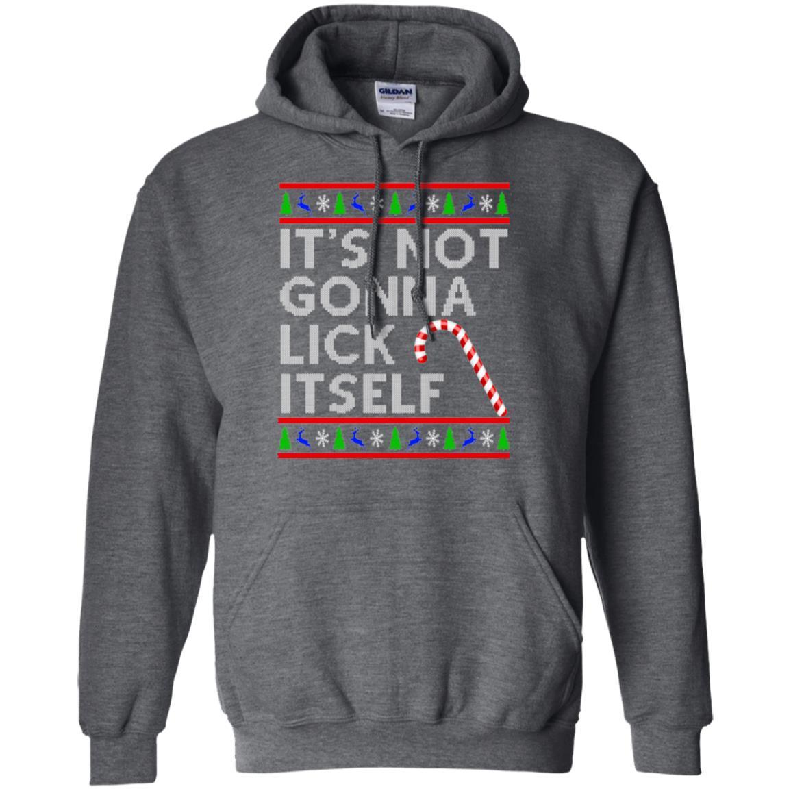 Christmas T-shirt It's Not Gonna Lick Itself Dark Heather