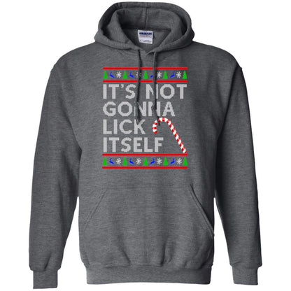 Christmas T-shirt It's Not Gonna Lick Itself Dark Heather
