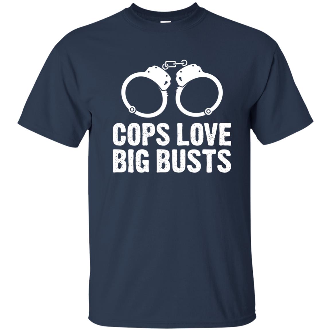 Cops Love Big Busts Usa Police Shirt Navy