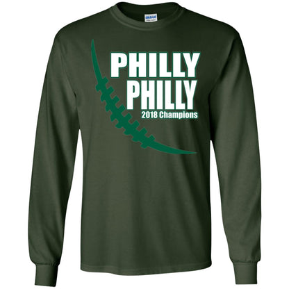 Football Lover T-shirt Philly Philly 2018 Championship Forest Green