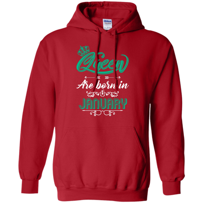 Brithday T-Shirt Queen Are Born In January Red