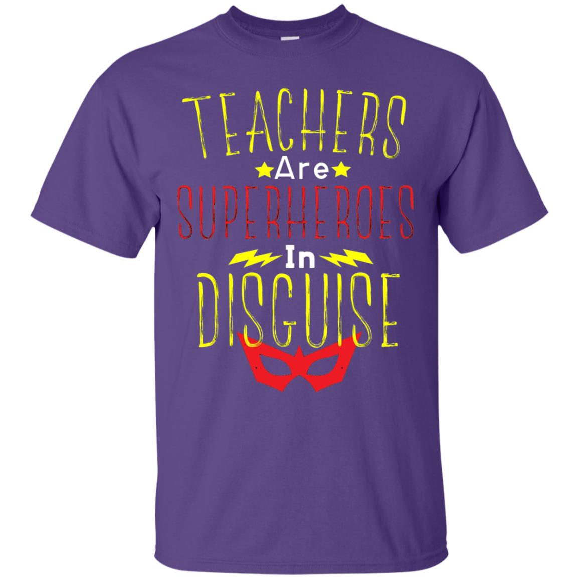 Teacher Super Hero In Disguise T-shirt Teacher Purple