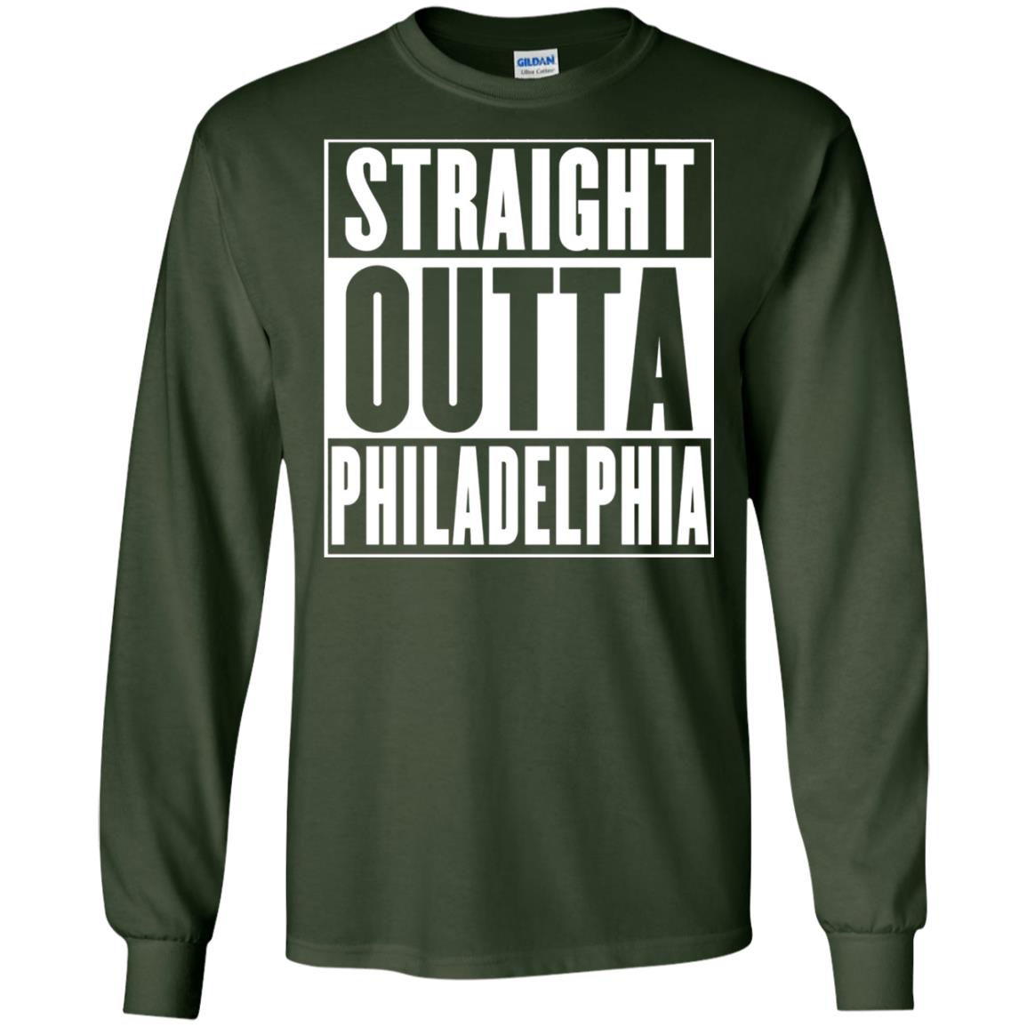 Straight Outta Philadelphia T-shirt Forest Green