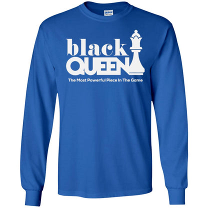 Black Queen The Most Powerful Piece In The Game Proud Black Woman T-shirt Royal