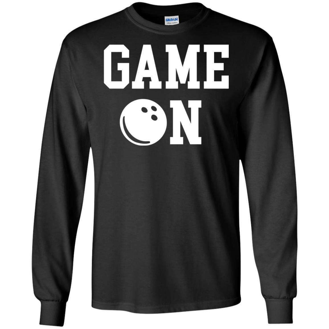 Bowler T-shirt Game On Bowling T-shirt Black