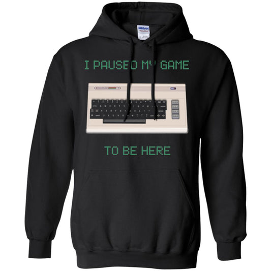 Retro Gamer T-shirt I Paused My Game To Be Here Black