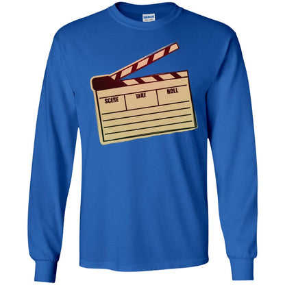 Movie Clapper Filmmaker Film Student Shirt Royal
