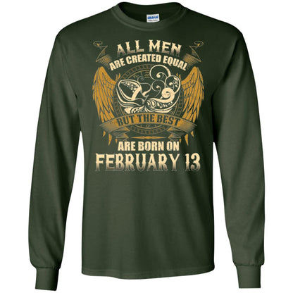 Aquarius T-shirt The Best Are Born On February 13 Forest Green