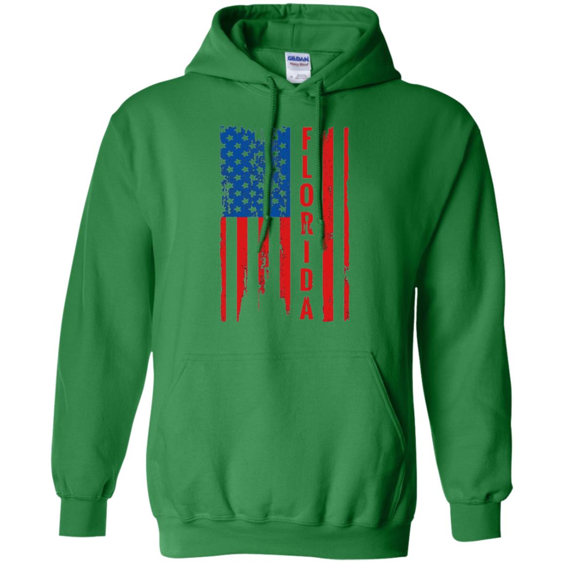 Florida State T-shirt American Flag Irish Green