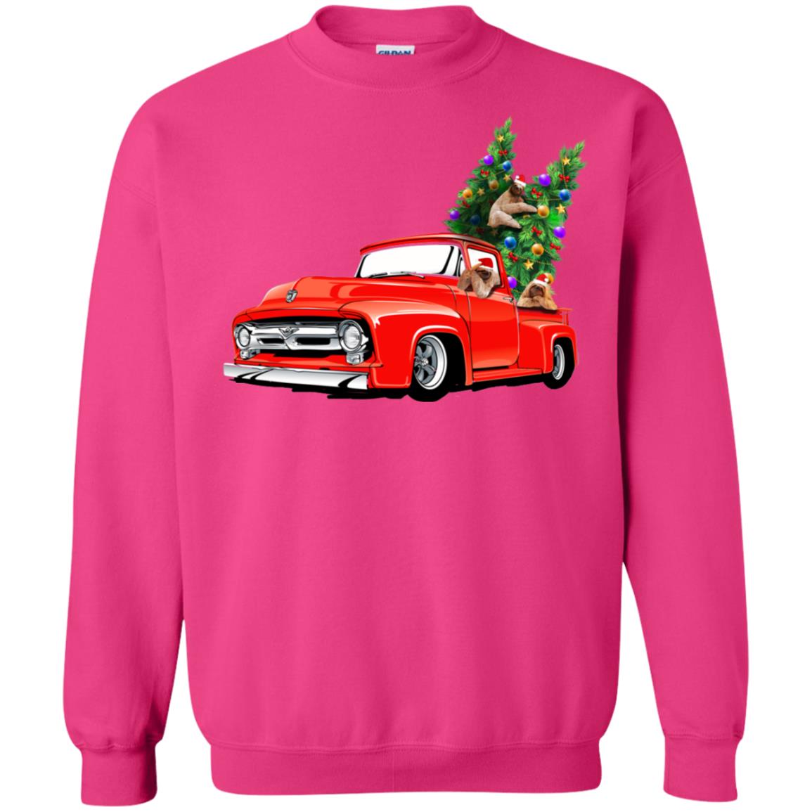 Christmas Tree And Sloths On Car X-mas Gift Shirt Heliconia