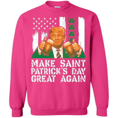 Make St Patrick_s Day Great Again Funny Trump T-shirt Heliconia