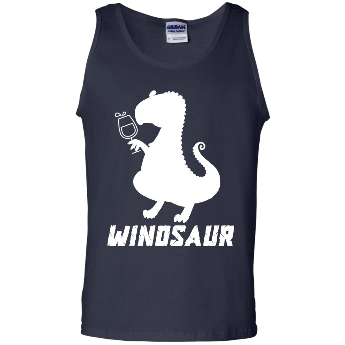 Drinking Party T-shirt Winosaur Wine Dinosaur Navy