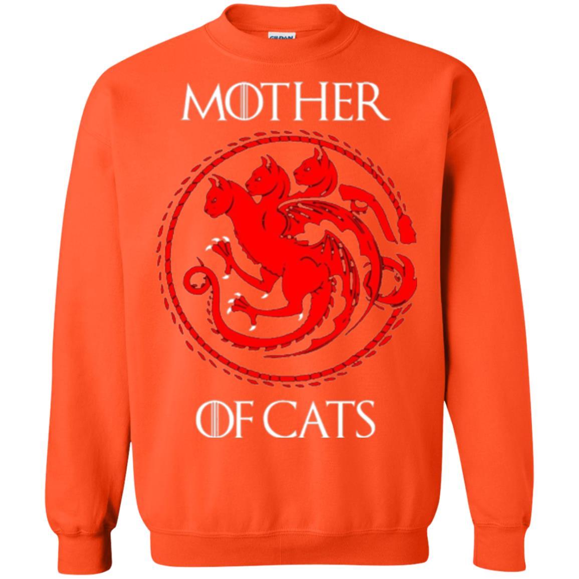 Cat Lover T-shirt Mother Of Cats Hot Orange