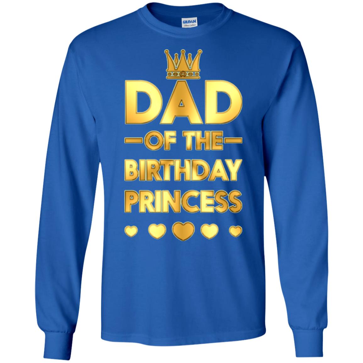Dad Of The Birthday Princess Family T-shirt Royal