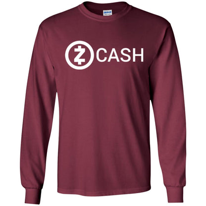 Cryptocurrency Zec Logo T-shirt Zcash Maroon