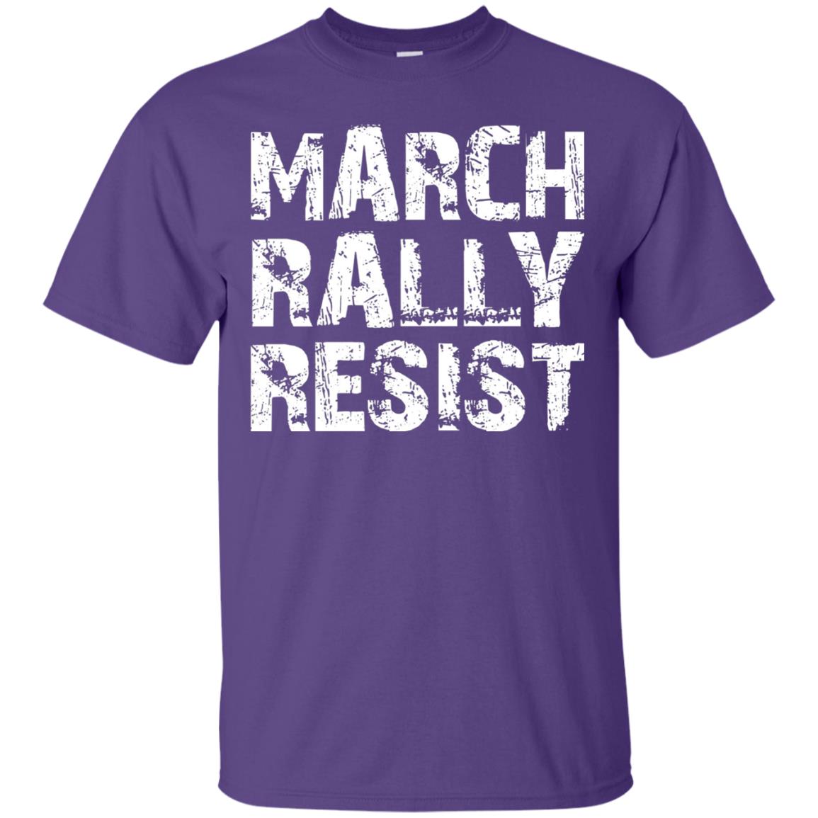 March Rally Resist Politics Government Shirt Purple