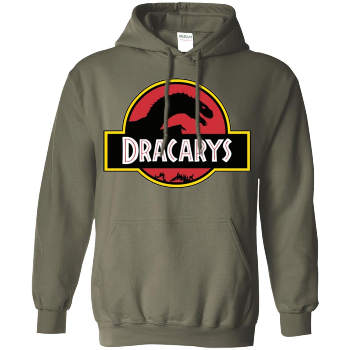 Dracarys Dragon Dinosaur T-shirt Military Green
