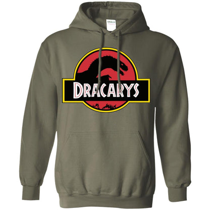 Dracarys Dragon Dinosaur T-shirt Military Green