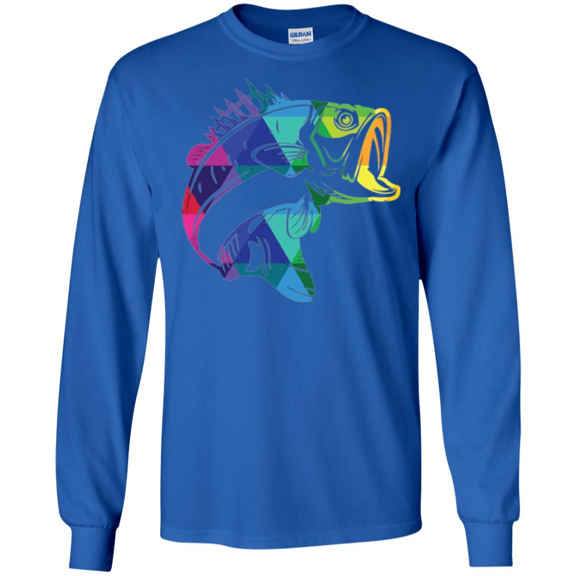Fisherman T-shirt Fish For Bass Royal