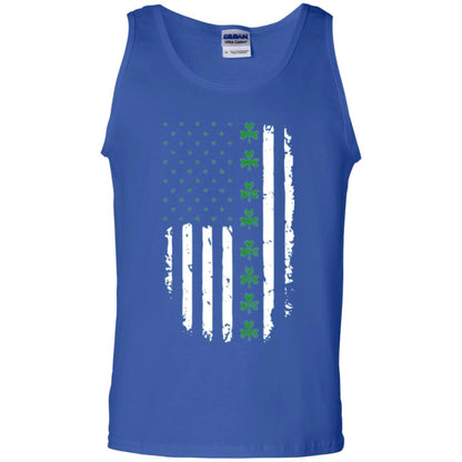 Irish American Flag St. Patrick_s Day T-shirt Royal
