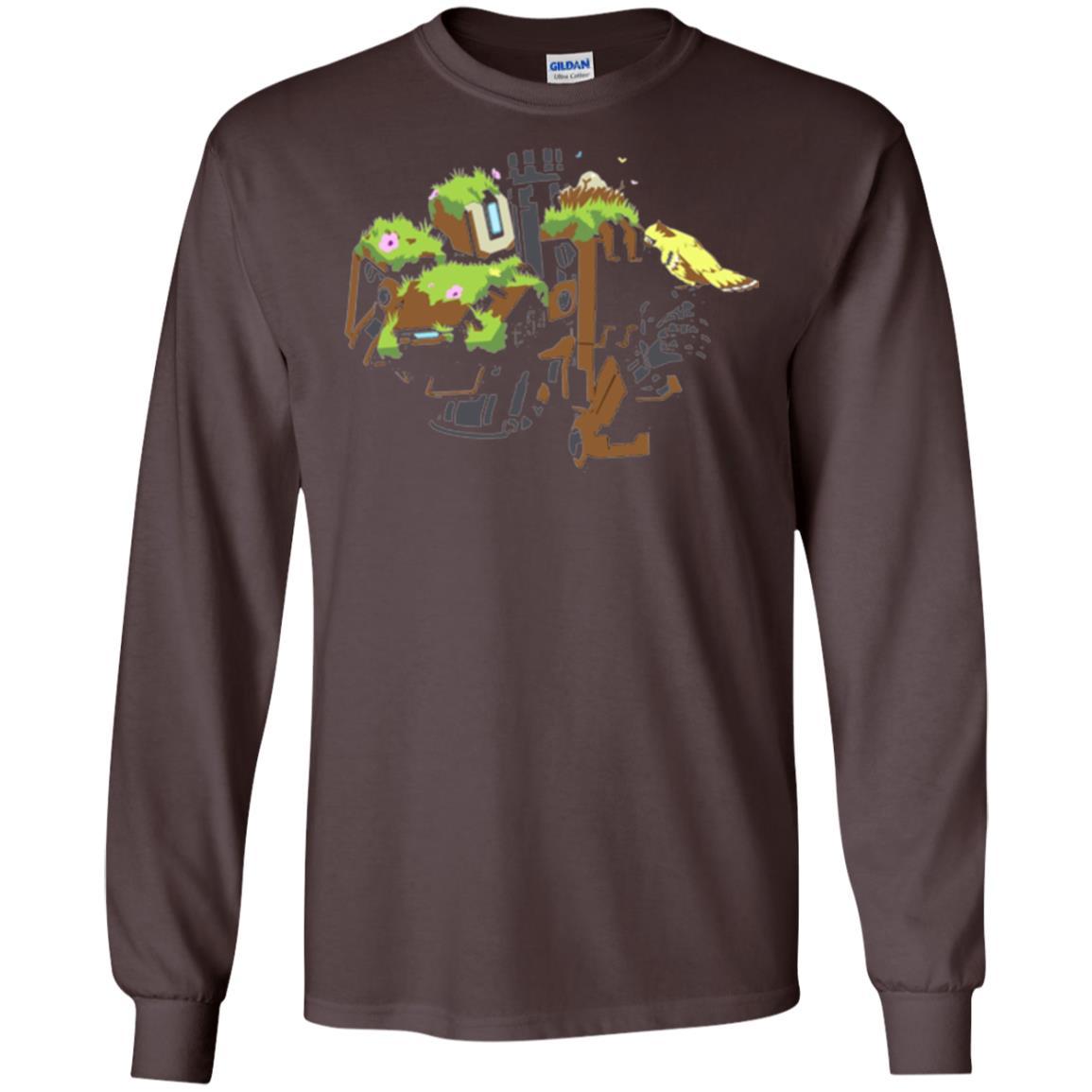 Film T-shirt Bastion Overgrown Spray T-shirt Dark Chocolate