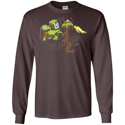 Film T-shirt Bastion Overgrown Spray T-shirt Dark Chocolate