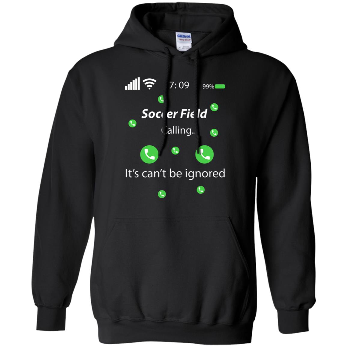 Soccer Field Is Calling It Can't Be Ignored Soccer Lovers Shirt Black