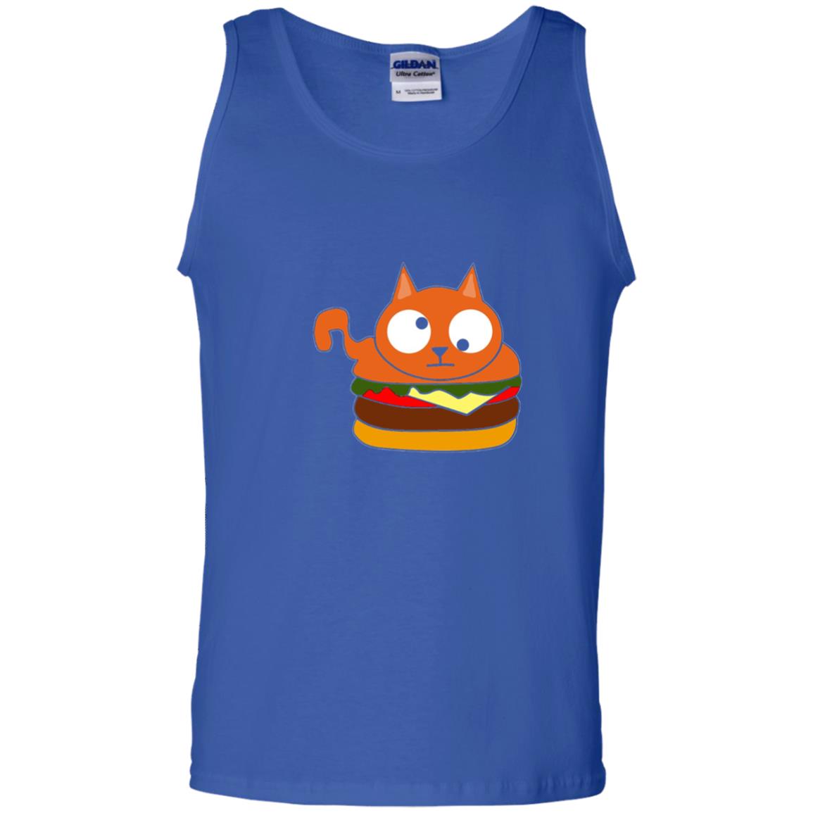 Chibi Kitty Burger Kawaii Cat Lovers Shirt Royal