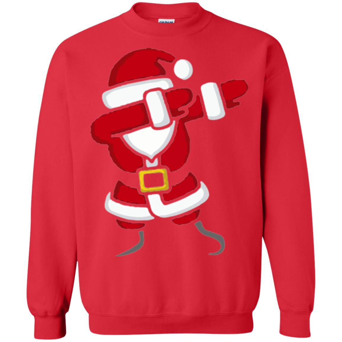 Christmas T-shirt Dabbing Santa Claus Red