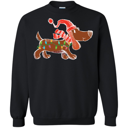 Dog Lover T-Shirt Christmas Lights Labrador Retriever Dog Lover Black