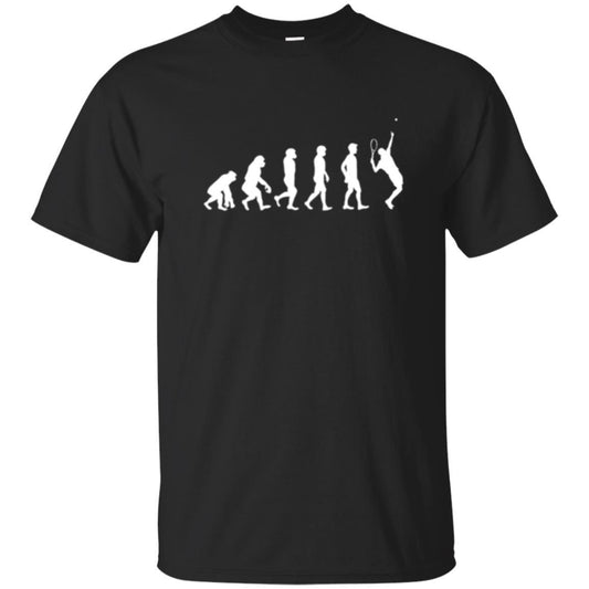 Evolution Of Tennis Player T-shirt Black