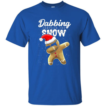 Dabbing Gingerbread T-shirt Dabbing Through The Snow Royal